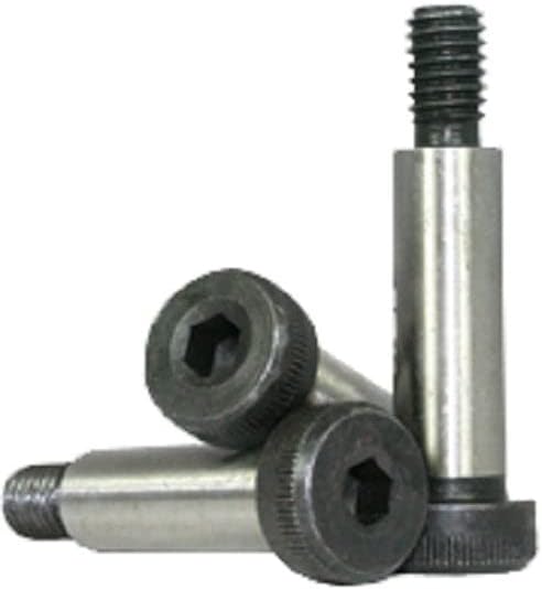 Perno de hombro - Tornillos de hombro - Acero aleado - Rosca: #10-24 - Diámetro de hombro: 1/4 - Longitud de hombro: 1-1/2" - Acabado de óxido negro