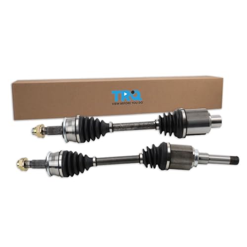 Image of TRQ Front Driver and Passenger Side CV Axle Assembly Set 2 Piece Compatible with 2013-2018 Chevrolet Sonic 1.4L Automatic Transmission 2019 Sonic Automatic Transmission 2020