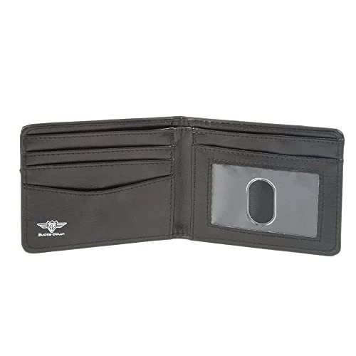 Image of Buckle-Down mens Buckle-down Pu Bifold - Flag Pride Distressed Rainbow Bifold Wallet, Multicolor, 4.0 x 3.5 US