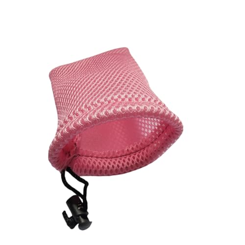 Small Mesh Bags,Black Nylon Mesh Drawstring Bags Drawstring Net Bag Small Travel Stuff Pink 8Pcs (13 x 9cm / 5" x 3.5")4