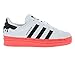 adidas Originals Girl's Superstar (Big Kid) White/Black/Turbo 7 Big Kid M