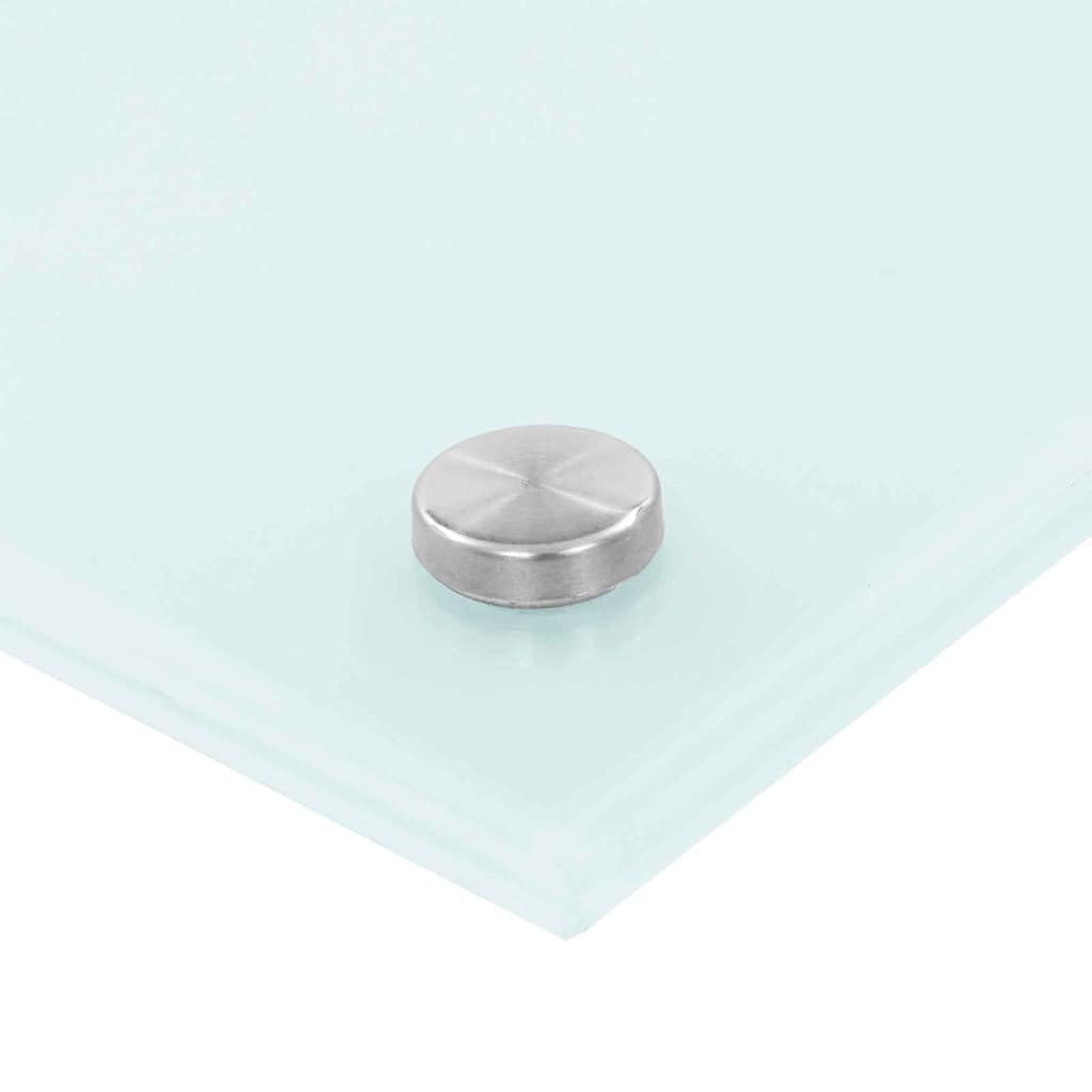 Generisch Küchenrückwand 2 pcs Weiß 100 x 50 cm Gehärtetes Glas,Heim Garten,Küche Esszimmer,Küchenhelfer -utensilien-3415423