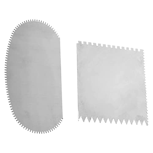 Lot de 2 grattoirs dentelés en acier inoxydable pour sculpter la sculpture de l'argile et la céramique, l'argile