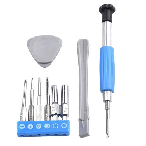 Sawhamale Juego de herramientas de reparación de destornilladores con puntas T8 de 3,8 mm y 4,5 mm para consola Nintendo 3DS NES Game Boy 360 y desmontaje electrónico
