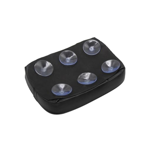 Asiento trasero con ventosa universal negro para motocicleta custom 1200 y 48