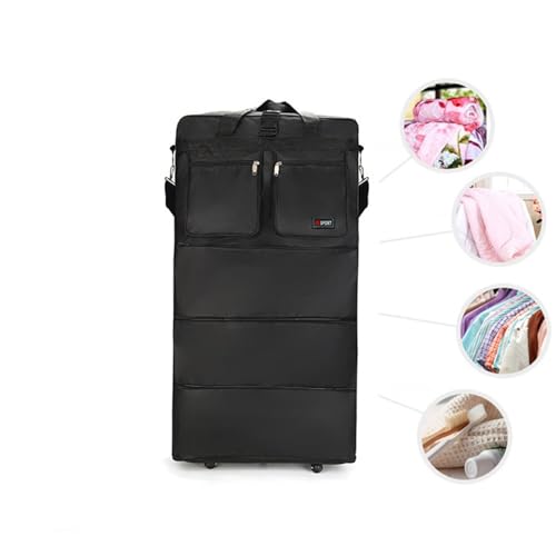 Suitcases With Wheels Expandable Foldable Luggage Bag Rolling Wheeled Expandable Duffle Bag Spinner Suitcase Luggage - 6 Wheels, Wheelbag Carry-On Duffel Bag4