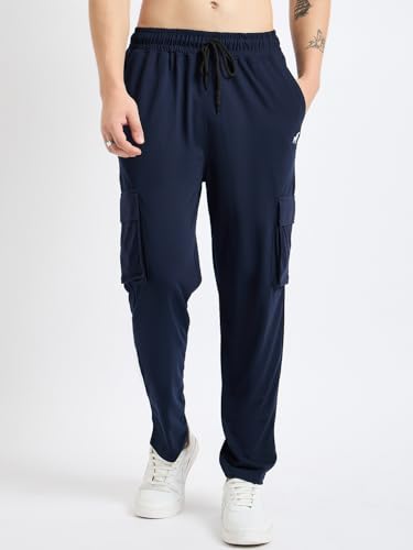 Image of Modeve Men's Cargo Style Solid Trackpant