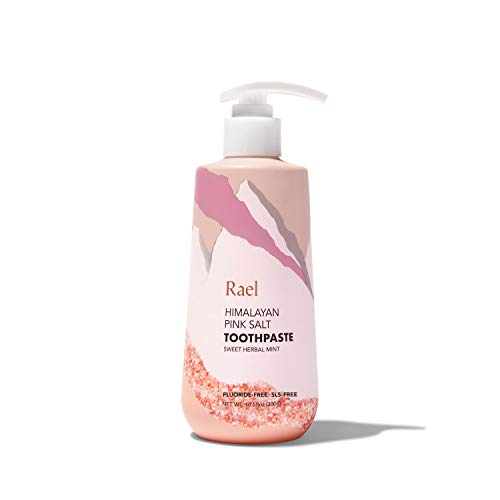 Rael Himalayan Pink Salt Toothpaste - Natural, Vegan, Paraben-Free, Anti-Cavity, Fresh Breath, Oral Care (Sweet Herbal Mint, 300g (Pump))