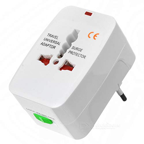 Shivsoft International Travel Plug Adapter Set Multi-Socket Outlet Travel Adapter Plug Charger.-White.-image-28