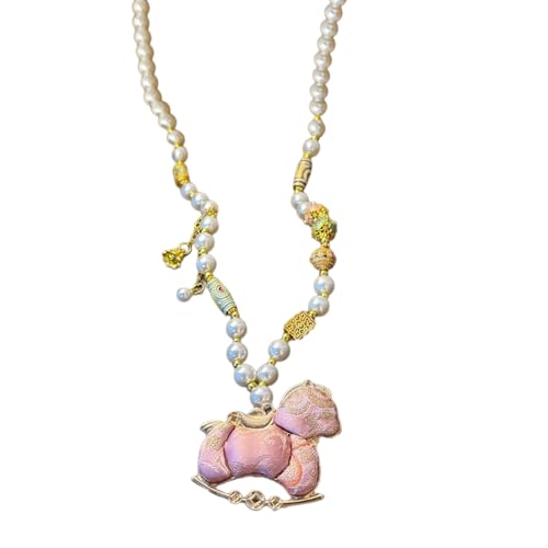 Collier pendentif cheval brocart portable et confortable pour le style de tous les jours