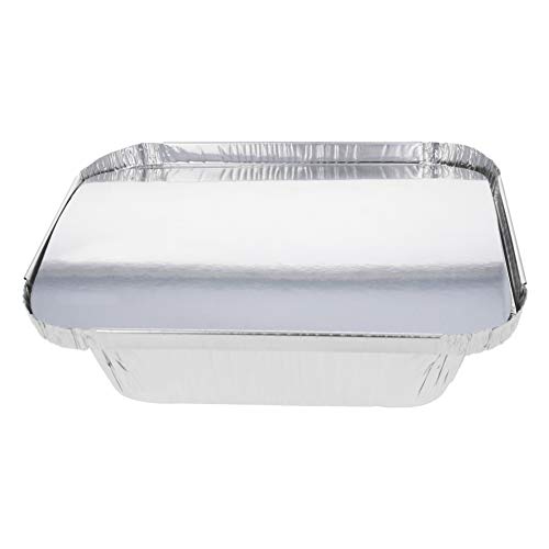 Othmro アルミ皿 アルミ たれ 皿 使い捨て アルミ缶 139*109mm 容量300ml アルミ箔製 アルミバーベキュープレート ブリキ箔ボウル 長方形 銀色 パイ皿 ベーキング ロースト料理用 バーベキュー用 33枚入り
