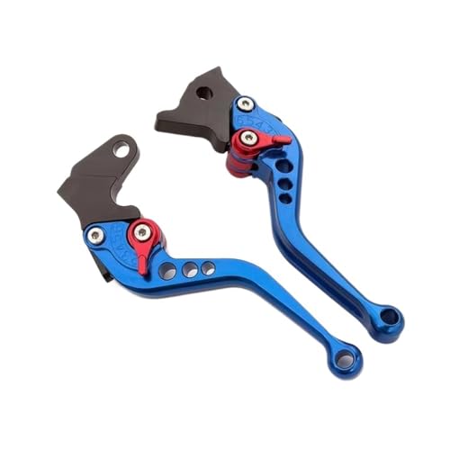 のためにスズキ GSX400X インパルス 1994-1996 9色調整可能 バイク用ブレーキクラッチレバー(Blue 147mm)