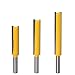 Produktbild 8mm Schaft Gerades Fräser Schneidmesser 3 Stück Fräser Nutfräser Holzfräser Bit Set 8 * 1/2 * 50, 8 * 1/2 * 63, 8 * 1/2 * 76