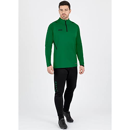 JAKO - Défi Ziptop, Mixte, Vert Sport/Noir, S