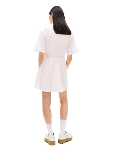 Image of Tommy Jeans Women's Casual Shirt Dress with Mini Stripe
