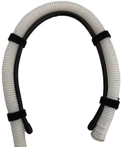 Pmsanzay Universal Adjustable Shape Drain Hose Guide Assembly Fits All Drain Hose Flexible Laundry Tub Washing Machine Discharge Hose Clip Hose Holder - You can Mold it to fit Your Needs.