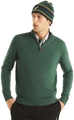 Nautica Men's Navtech Quarter-Zip Sweater