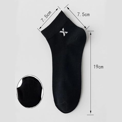 Image of BRIGHT Socks Pack of 5 | Solid Cotton Ankle Length Socks for Men and Women | Multicolor Free Size Stretchable Fit | Anti-Odour and Anti-Bacterial Soft Breathable Wears for Office, Gym, Running
