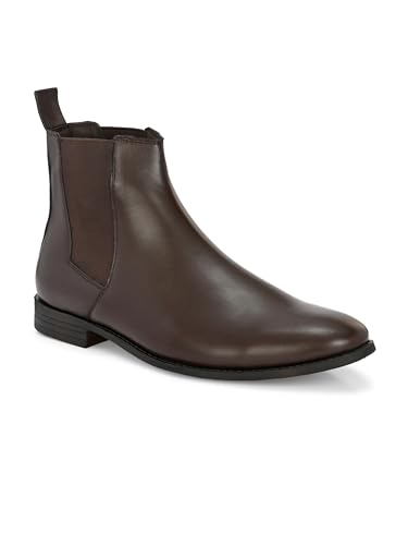 Image of EL PASO Men Faux Leather Casual Chelsea Boots