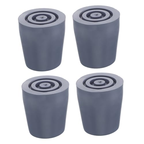 Beavorty 4 Fundas De Goma De Repuesto para Patas De Silla De Baño De Patas para Muebles Bastones Patas De Ducha Color Gris