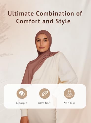 VOILE CHIC Premium Jersey Hijab Scarf For Women - Islamic Head Scarf Wrap Hijabs