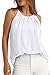 Women Summer Tops 2025 Trendy Halter Tank Tops Spaghetti Strap Camisole White L