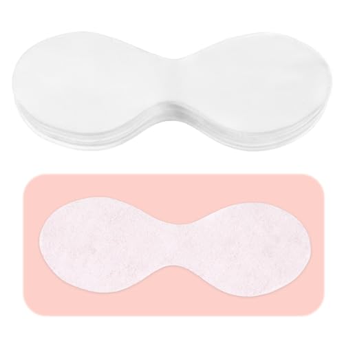 Heclia Disposable Non Woven Eye Care 200 Pcs Eyes Covers for Facials Eye Mask Cotton Spa Eyes Pads for Facials Clear EyeMask Spa Wrap Moisture Retention Skincare Home Beauty Wet Compress