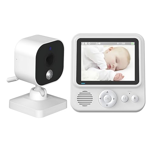 AnKeKe Portable Baby Monitor with 2.8-inch LCD Display, Two-Way Audio,