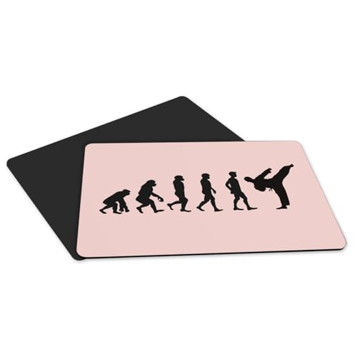 Set de table grand format rose combat karaté avec base en caoutchouc haute densité - 5