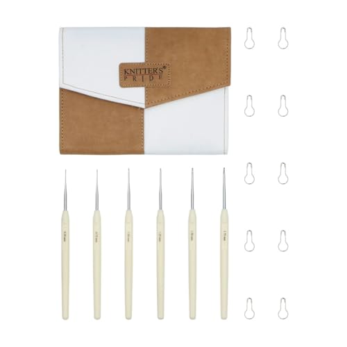 Knitter’s Pride Pearl Steel Crochet Hook Set –...