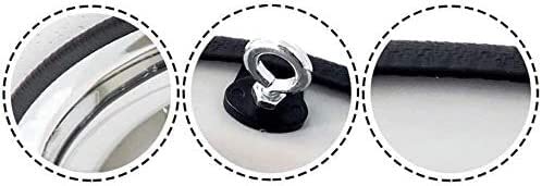 Espejo convexo de tráfico giratorio negro de 120cm 7