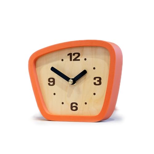Little Top Creations Mid Century Modern MCM Table & Desk Clock – Silent Clock Made in USA