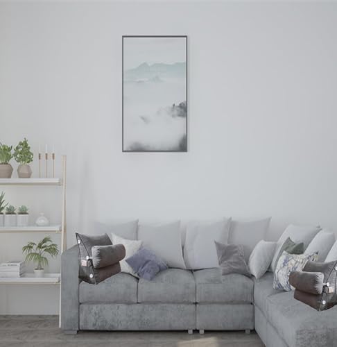 Coussin de dossier gris pour lire confortablement au lit