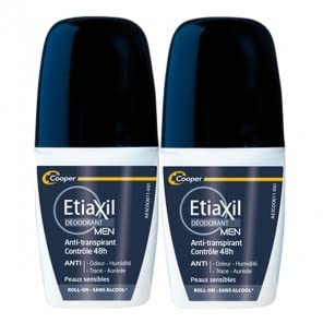 Etiaxil Déodorant Men Anti-Transpirant Contrôle 48H Roll-On Lot de 2 x 50 ml Cover