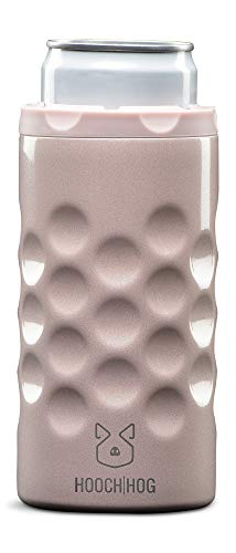 Hooch|Hog Skinny Can Coozie – Stainless Steel Can Cooler for 12oz Slim Cans