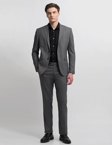 Image of Arrow Men's Body Tailored fit Heathered Suit