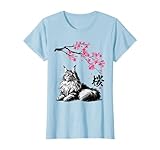 日本美術 メインクーン 猫 桜 桜 Tシャツ