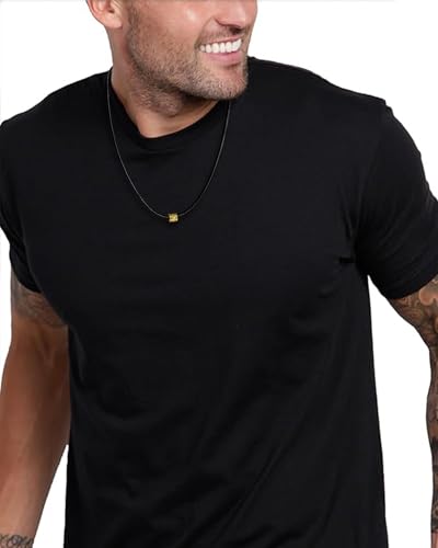 IOYYIO 2MM/3MM Flexible Waterproof Braided Leather Cord Chain Necklace for Men/Women with Stainless Steel Snap Clasp, Durable Brown/Black Leather Rope Chain for pendant (Gift Box)