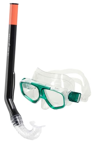Fashy Schnorchel-Set Junior für Jungendliche, grün