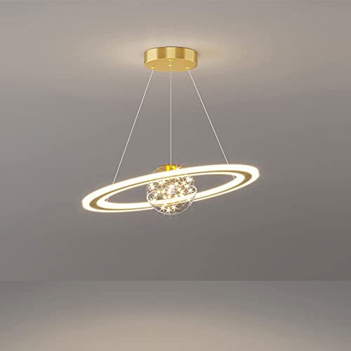 Lámpara colgante LED moderna, iluminación interior, lámpara de techo, accesorio for comedor, dormitorio, estudio, sala de estar, 48 cm, longitud ajustable, elegante lámpara colgante ，Plafon techo