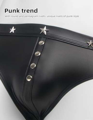ohyeahlady Mens Sexy Thong Underwear Punk G-String Thong T-Back Low Rise Jockstrap Pouch Trunks Clubwear Rave Shorts3