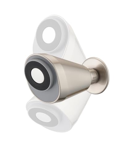 Adjustable Shower Holder Compatible with Moen Magnetic Handheld Showerhead - Drill-Free Adhesive Installation for Strong Hold No Drill Any Height Use Brushed Nickel