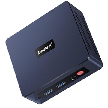 Mini PC Beelink SER5, AMD Ryzen 5 5500U (7 nm, 6C/12T) até 4.0 GHz, 16 GB, DDR4 RAM 500GB NVME SSD, 4 K a 60 Hz, tela tripla, para jogos, Wi-Fi 6, Bluetooth 5.2, HTPC 57 W