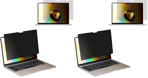 Écran noir pour les curieux avec le film anti-espion MacBook Air 13 M4 2025