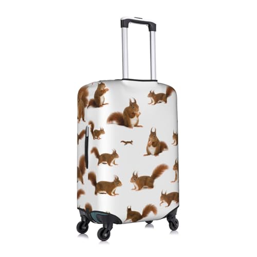 Housse de protection en polyester lavable blanc Medium motif écureuil