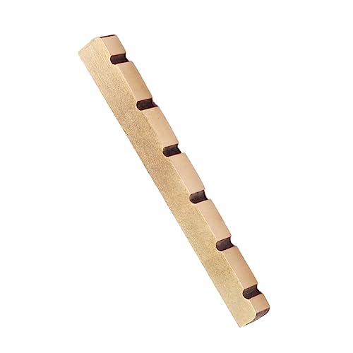 Abaodam Copper Guitar Nut 42mm 6-string Slotted Brass Guitar Parts Easy Install