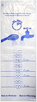 LOWENERGIE Shower Hose Flow Rate Testing Bag Water & Energy Saving