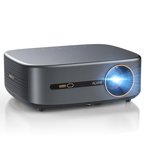 Image of [2500 ANSI & 30W Speakers] Alvar 4K Support Projector with WiFi 6 and Bluetooth, dbx-tv Sound, Built in NetfIix App & DoIby Audio Outdoor Proyector, Auto Focus & Keystone Native 1080P Smart Projector