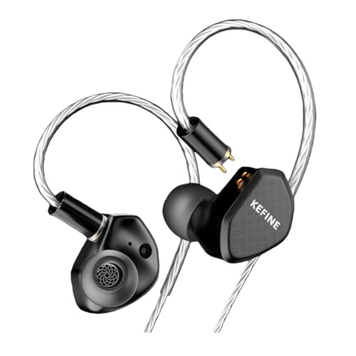 HiFiGo Kefine Klean High-Fidelity Earphones, 10mm DLC Dynamic Driver IEM Earbuds with...