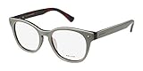 Police V1739 Mens/Womens Designer Full-Rim Shape Flexible Hinges Ophthalmic Nerd Style Eyeglasses/Eyeglass Frame (49-18-140, Ivory/Multicolor)